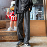 Men Jeans Fall Baggy Straight Trousers Wide Leg Trousers